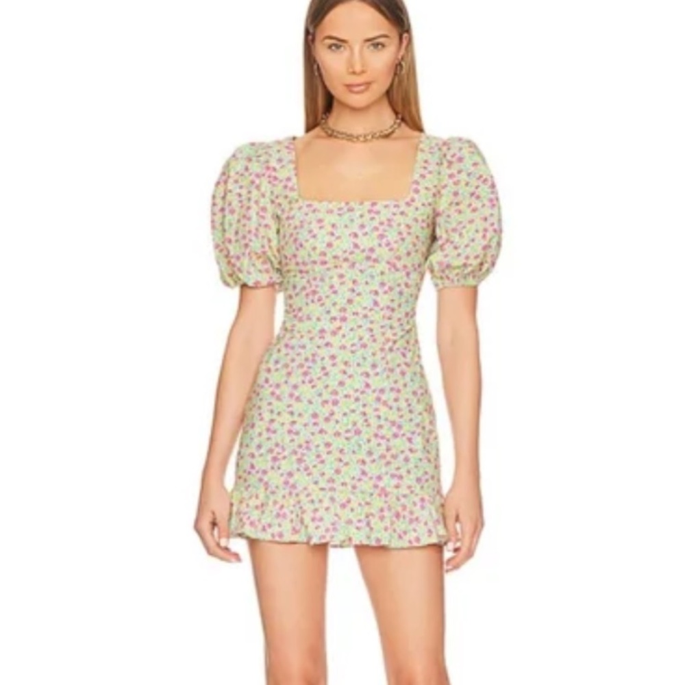 Lovers and Friends Luella Mini Dress in Millie Floral Multi XXS Revolve $198